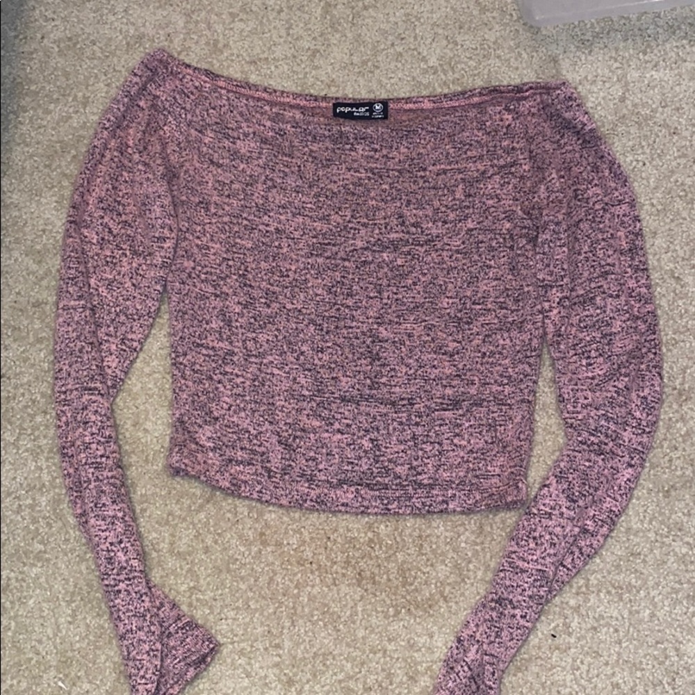 Long sleeve crop top